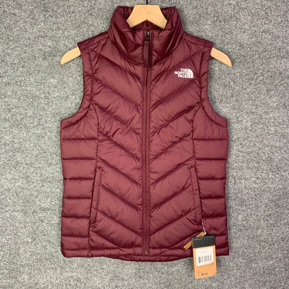 NEW The North Face Vest Women’s XS Alpz 2.0‎ 550 Down Fill Deep Garnet Red - Picture 1 of 8